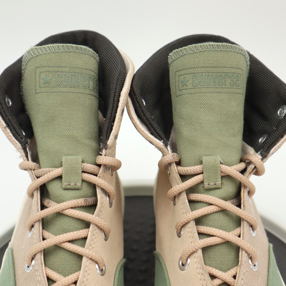 Converse Skid Grip Hi Safari Biscotti Oil Green Sneakers Womens 9.5 Shoes Mens 8 - Picture 5 of 15